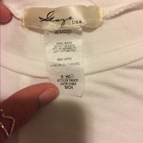 White Knot Long Sleeve Top - Picture 2 of 2